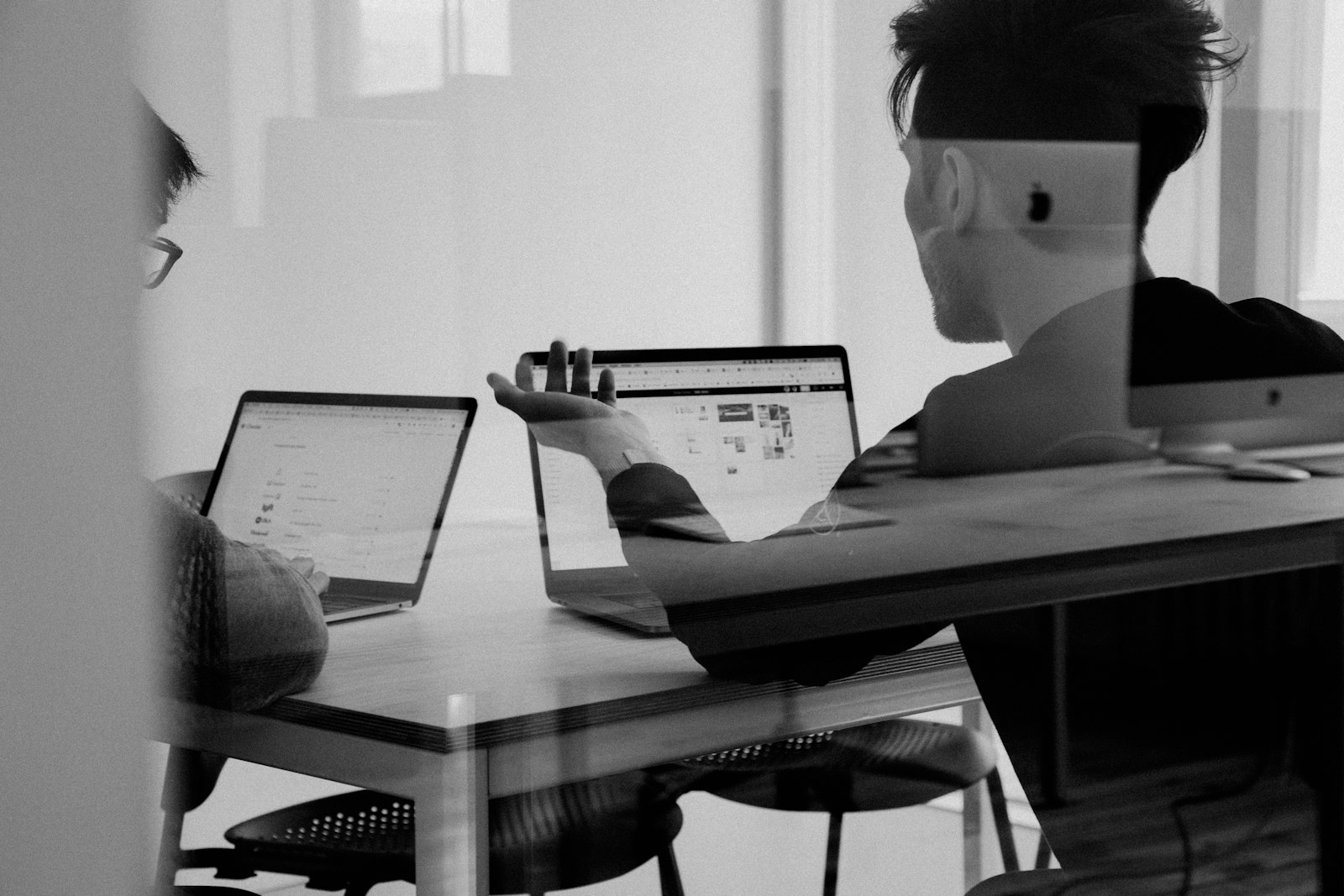 Candidate at a laptop searching for jobs